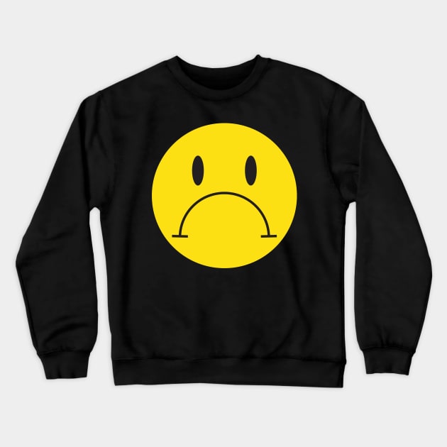 Sad Face Crewneck Sweatshirt by Nick Quintero